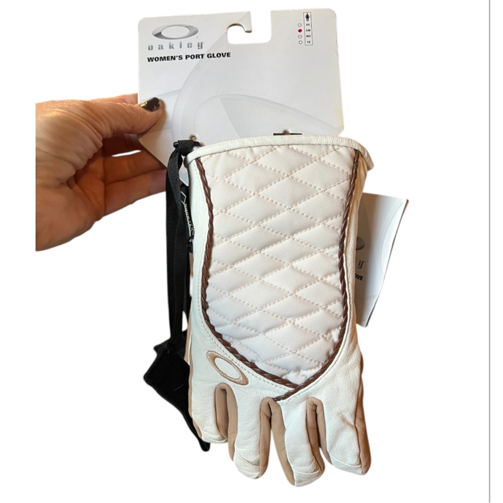 Oakley Port Cream Leather Gloves